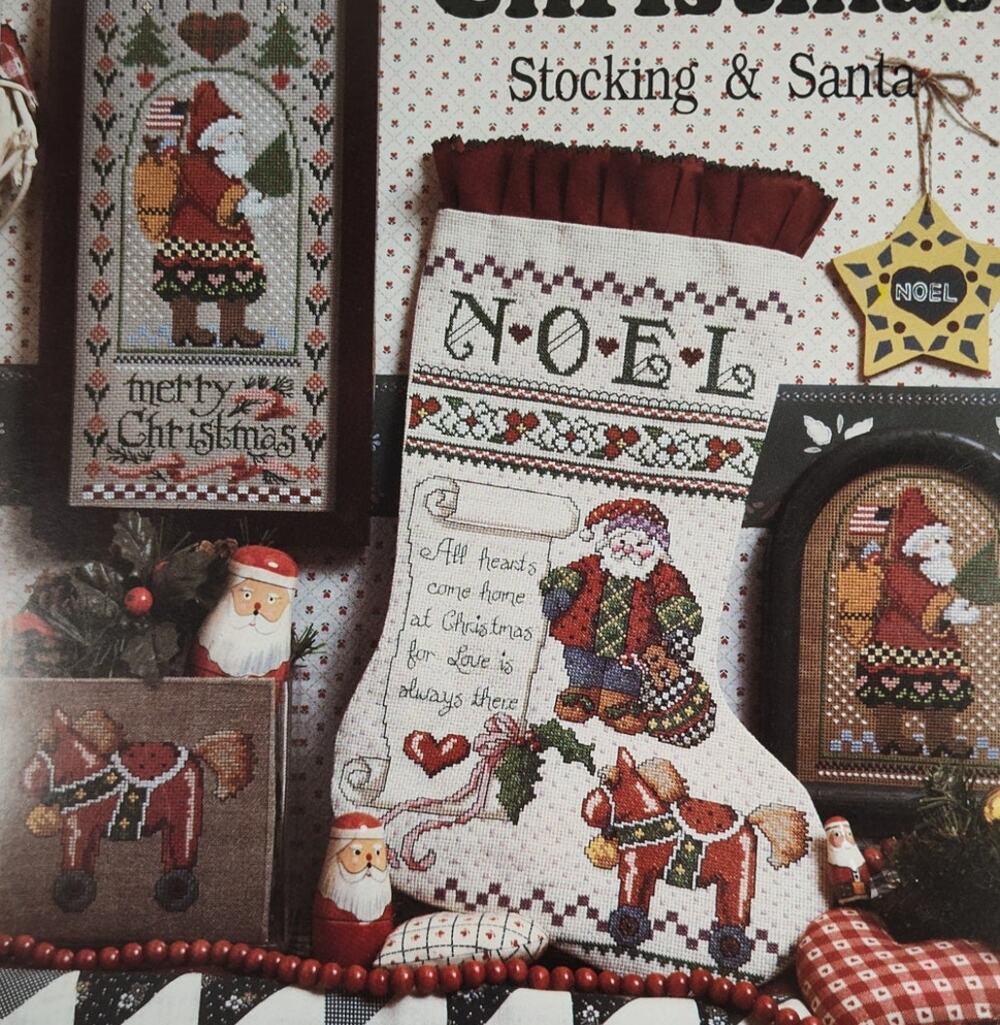 Jeremiah Junction Country Christmas Stocking Santa Snowman Cross Stitch Patterns